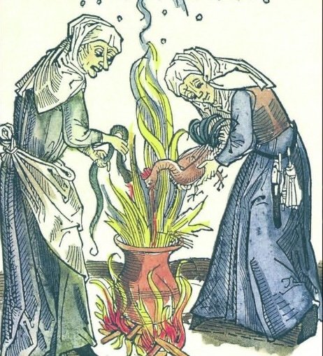 Sorcières préparant une potion