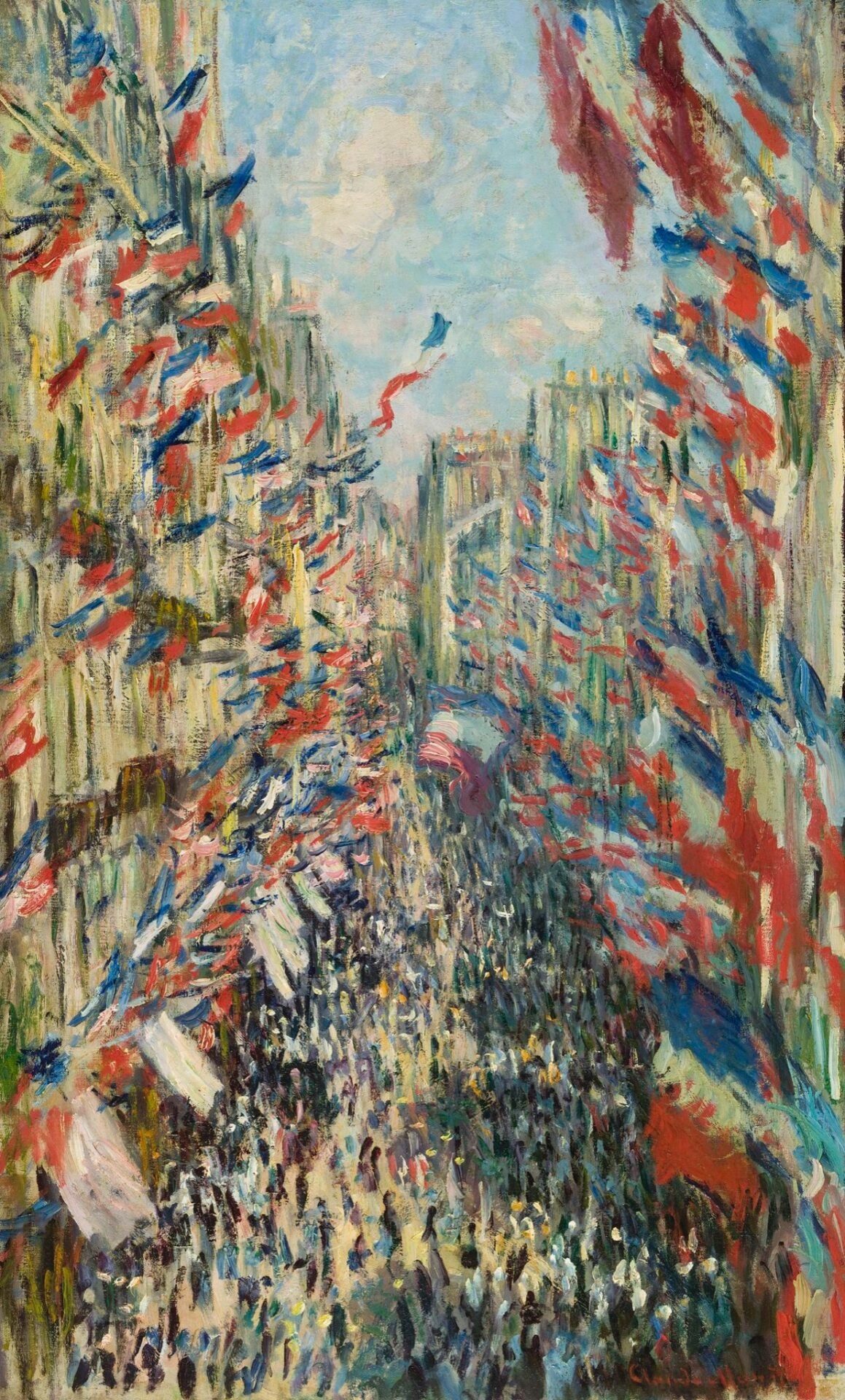 Fête nationale - Tableau "La rue de Montorgueil" par Claude Monet