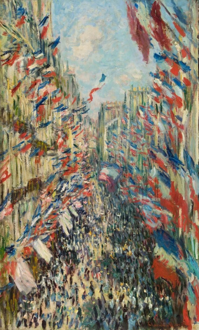 Fête nationale - Tableau "La rue de Montorgueil" par Claude Monet