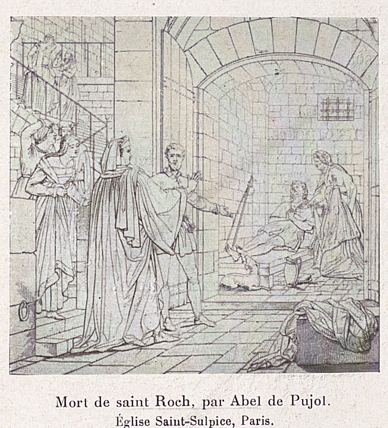 Mort de Saint Roch par Abel de Pujol Eglise Saint Sulpice Paris