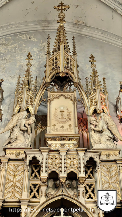 La chapelle Sainte-Eugénie de Nîmes 4 Nimes Chapelle Sainte Eugenie Pinacle du retable du maitre autel