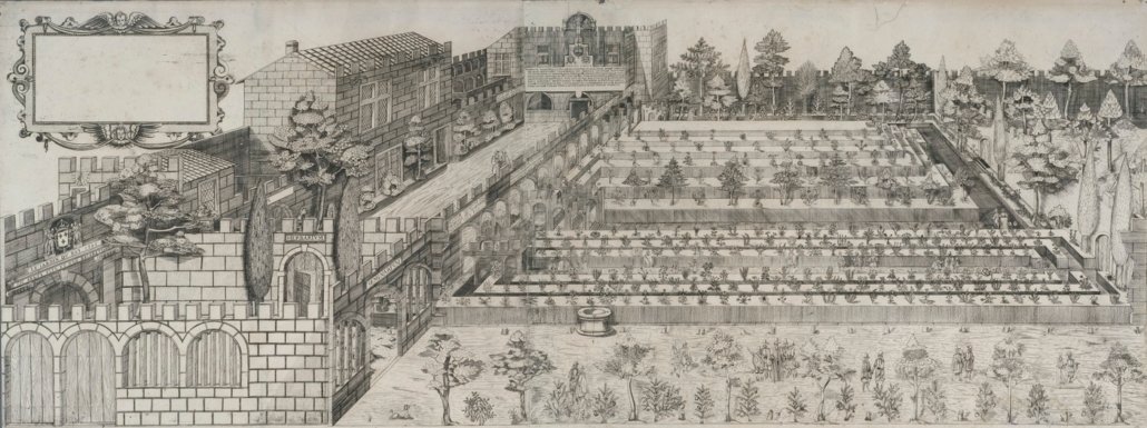 Le Jardin des Plantes de Montpellier 2 Plan du Jardin royal des Plantes au debut du XVIIe siecle