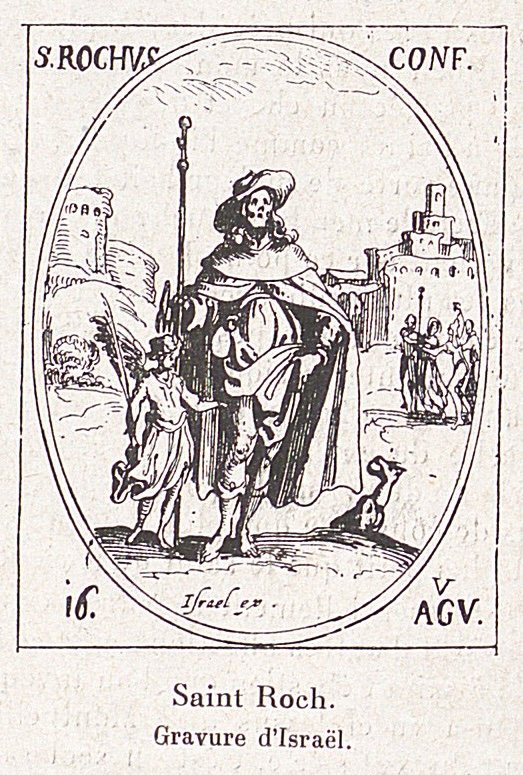 Saint Roch gravure disrael