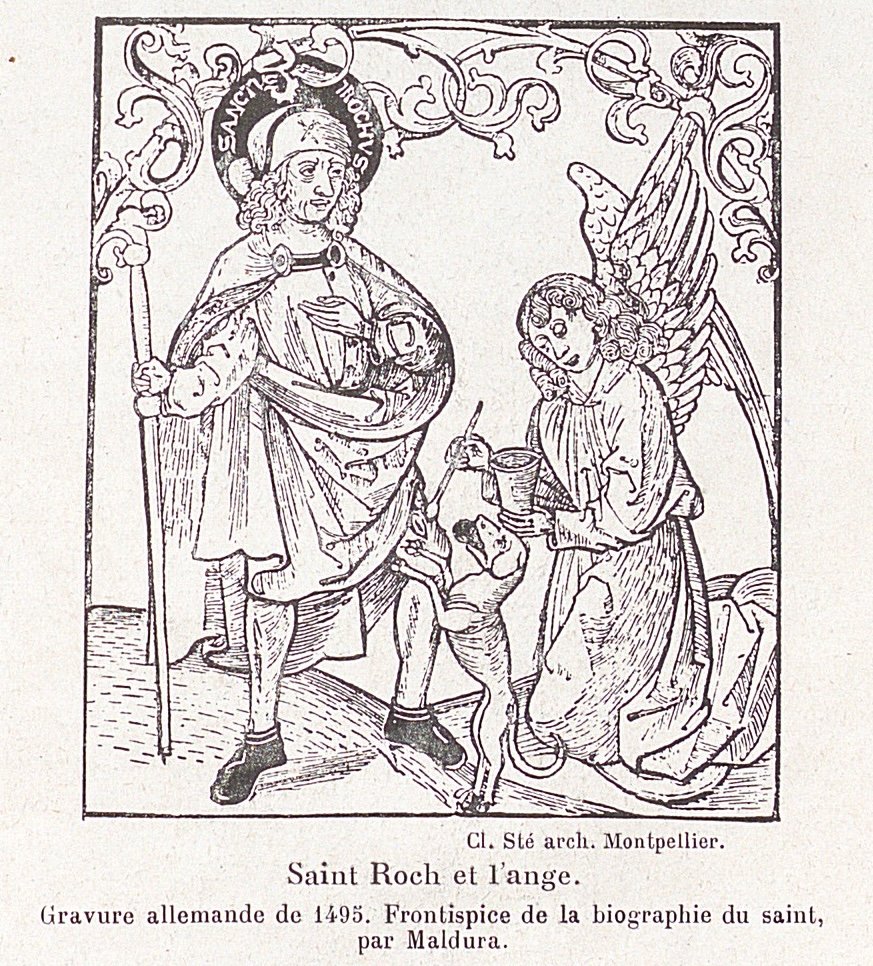Saint Roch par Augustin Fiche Maldura