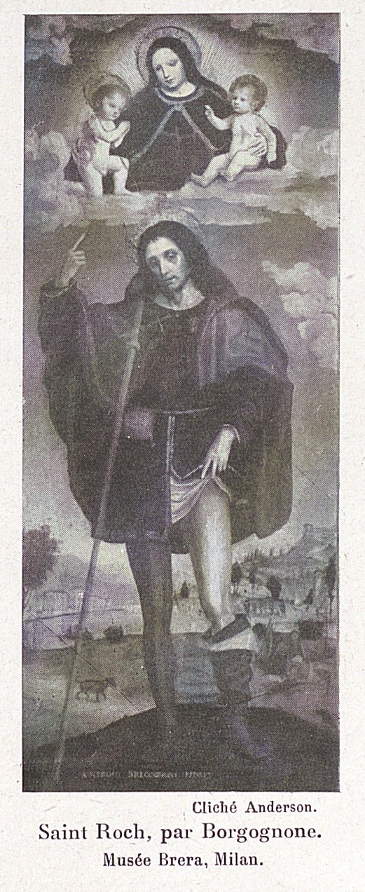 Saint Roch par Borgognone Musee brera Milan