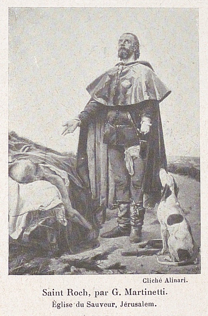 Saint Roch par G. Martinetti Eglise du Sauveur Jerusalem