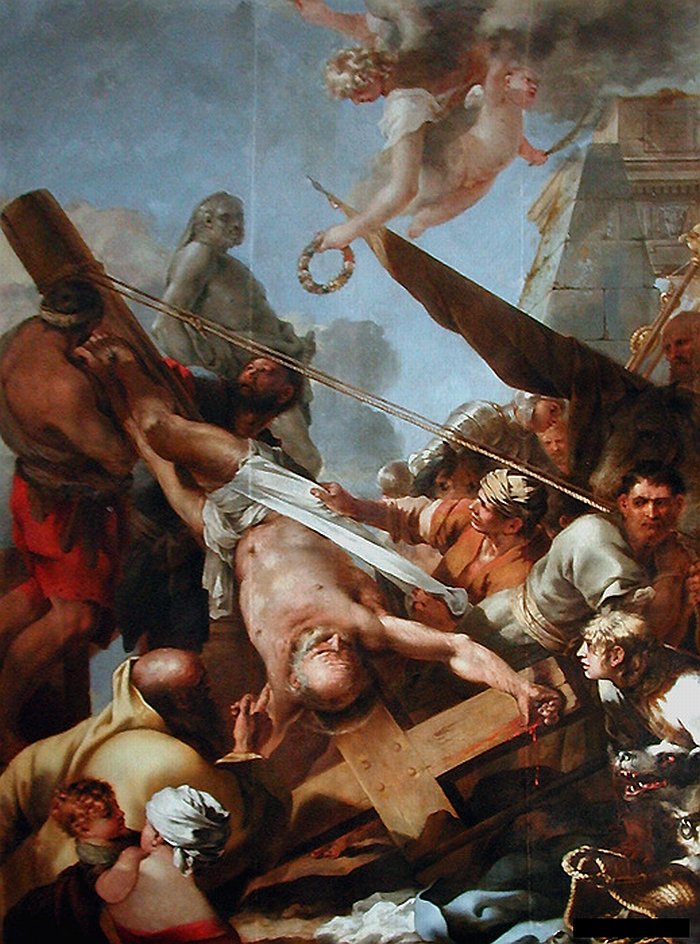 Sebastien Bourdon Le crucifiement de Saint Pierre